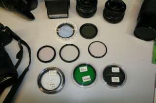 Huge 35mm Camera Lot Pentax P30t + Canon AE1 with extras  