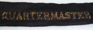 ORIGINAL WW1 VINTAGE QUARTERMASTER ARMBAND  