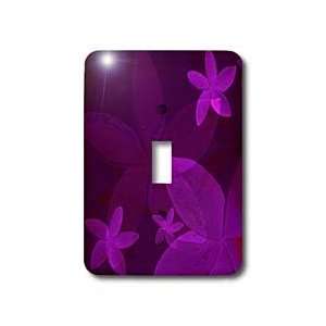  Yves Creations Abstract   Purple and Wine Flowers   Light 