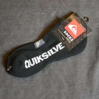 NEW MENS QUIKSILVER FOCAL ANK ANKLE ANKLE SOCKS BLACK 9 11  