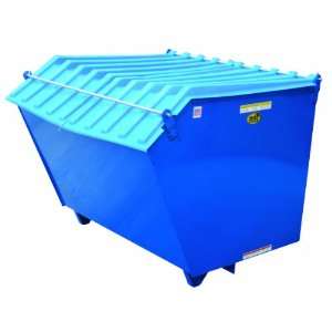   Heavy Duty Polyethylene Lid Use with 1/2 H Self Dumping Hoppers, Blue
