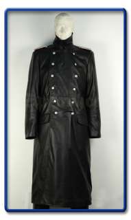WW2 German Officers Horsehide Leather Great Coat L  