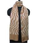 Pure Silk Brown Color Lady Scarf Scarves Stole Hijab