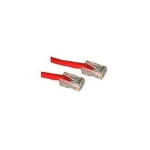  10ft CAT5e Crossover Patch Cable Red Electronics