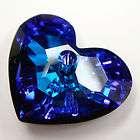 1x SWAROVSKI 6264 BERMUDA BLUE 28mm Truly in Love Heart