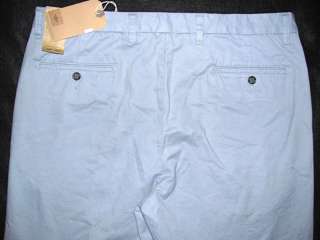   D3 Flat Front Classic Fit Blue SOFT Khaki Pants NWT Mens 36W x 29L $52