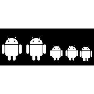  Droid Family   (Style#2) Android Family WHITE (IKON SIGN 