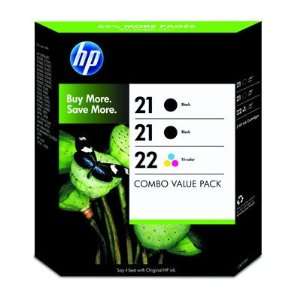  HP CB311BN 21 Black and 22 Tri Color Inkjet Cartridge 