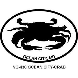 OCEAN CITY   CRAB Personalized Sticker