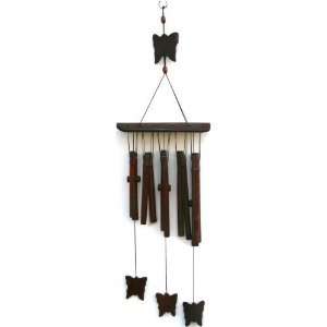  Butterfly Bamboo Wind Chimes Patio, Lawn & Garden