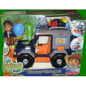 Go Diego Go   Transforming Dinosaur Transport Playset with 3 Figures 