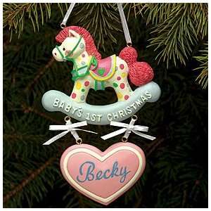  BABY 1ST CHRISTMAS ROCKING HORSE ORNAMENT 