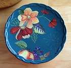 Tracy Porter Blossom Collection Teal Floral Dinner Plate NEW