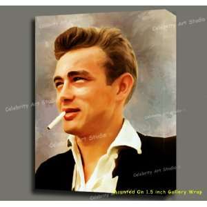  James Dean Original Mixed Media Painting W Oil, Giclee, Acrylic 