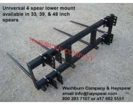 loader 3 point stacker spear 4 prong 48 universal attachments