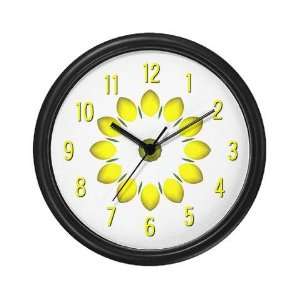  Lemon Flower Clock Flower Wall Clock by 