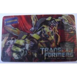  Collectible Transformers Blockbuster Holographic Card 