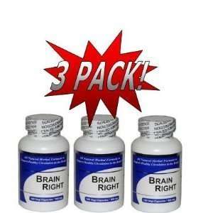 Brain Right (100 Capsules)   Concentrated Herbal Blend   Dietary 