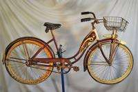 Vintage Arnold Schwinn The World Pre War Balloon tire bicycle bike 