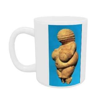 The Venus of Willendorf, side view of female figurine, Gravettian 