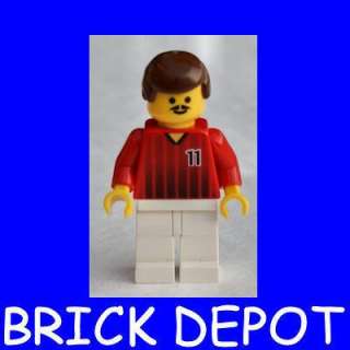 Lego Minifig World City Town Sports Soccer Player #11  