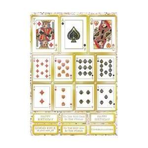   Large Playing Cards White/Gold Large Playing Cards White/Gold Home