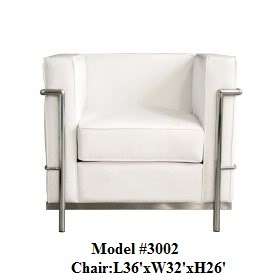3002 Modern Le Corbusier Styled Sofa  