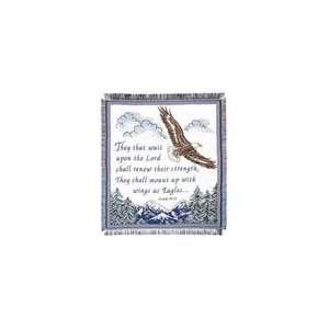  Isaiah 4031 Eagle Mountain Afghan Throw Blanket 48 x 60 