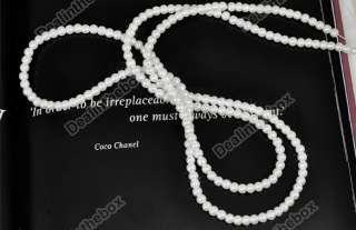 New Small Fashion 220Pcs 4mm Round Glass Faux Pearls Loose Beads Pearl 