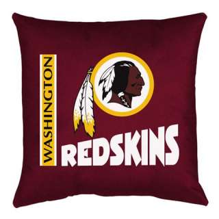Washington Redskins Throw Bed Pillow 17 x 17  