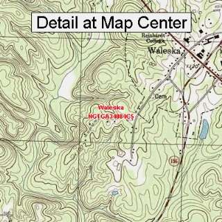  USGS Topographic Quadrangle Map   Waleska, Georgia (Folded 