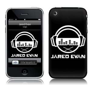    JEVN10001 iPhone 2G 3G 3GS  Jared Evan  Logo Black Skin Electronics