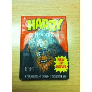  Harry and the Hendersons Trading Cards   Wax Pack  Topps 