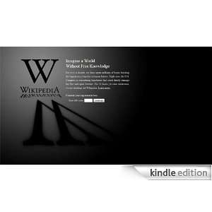 THE WIKIPEDIA BLACKOUT, January 18 2012 Anna Seipenbusch  