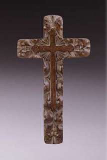 CLASSIC WOOD CARVED RUSTIC WALL WOODEN CROSS CHRISTIAN  