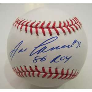  Jose Canseco Autographed Baseball   86 ROY inscription 