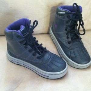 NIKE YOUTH ACG WOODSIDE BOOT GS [415077 002] ANTHRACITE PURPLE, 11.5 