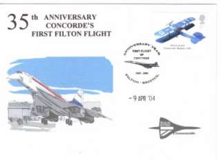 GB, 2004 CONCORDE COVER, 35TH ANNIV OF FIRST FLIGHT, FILTON CANCEL 