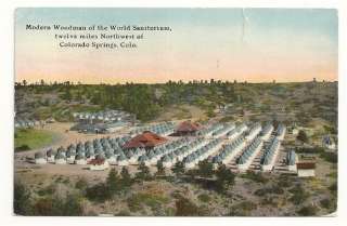 COLORADO SPRINGS CO Modern Woodman Sanitorium Antique Postcard Old 
