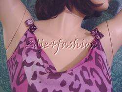 3635 CHRISTIAN DIOR Silk Purple Leopard Dress 10 / 42  