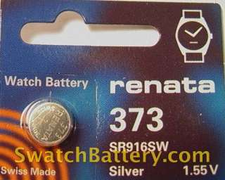 Renata 373   SR916SW Watch Battery Batteries  