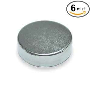 Industrial Grade 2VAK5 Disc Magnet, Rare Earth, 4.0 Lb, PK 6  
