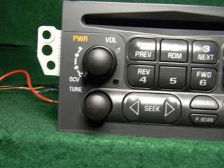 Gm 97 04 Corvette C5 CD Radio  AUX Ipod SAT input 09380781 30 days 