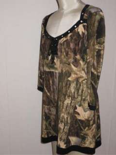 NWT EVA VARRO Lace Bodice Leaf Print Jersey Tunic Top M $128  