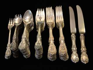 Francis I Sterling Reed Barton 75pc Set 1st First Silver Flateware 