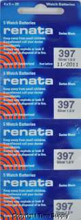 20 pcs Renata Watch Batteries SR726SW 397 FREE SHIP  
