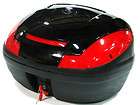 LARGE BLACK MOTORCYCLE SCOOTER TOURING TRUNK TOP CASE