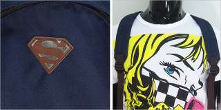 Navy Blue Superman School Backpack / College Bag  