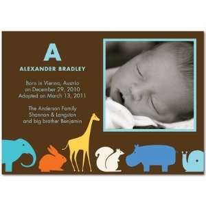  Adoption Birth Announcements   Animal Parade By Dwell 