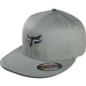  Fox Racing Roots Flexfit Hat   Small/Medium/Grey 